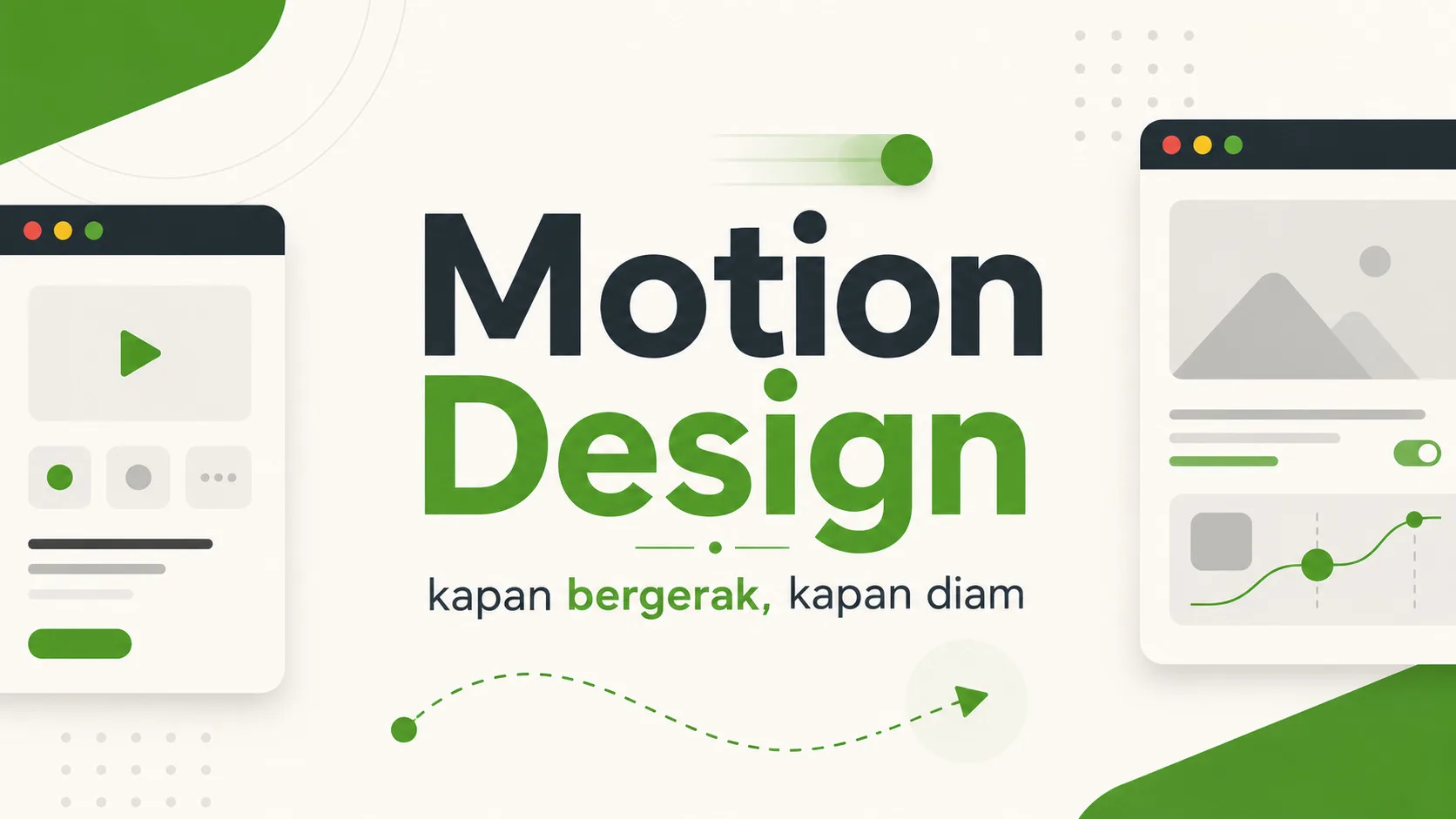 Motion Design: kapan menghidupkan elemen antarmuka, kapan membiarkannya diam