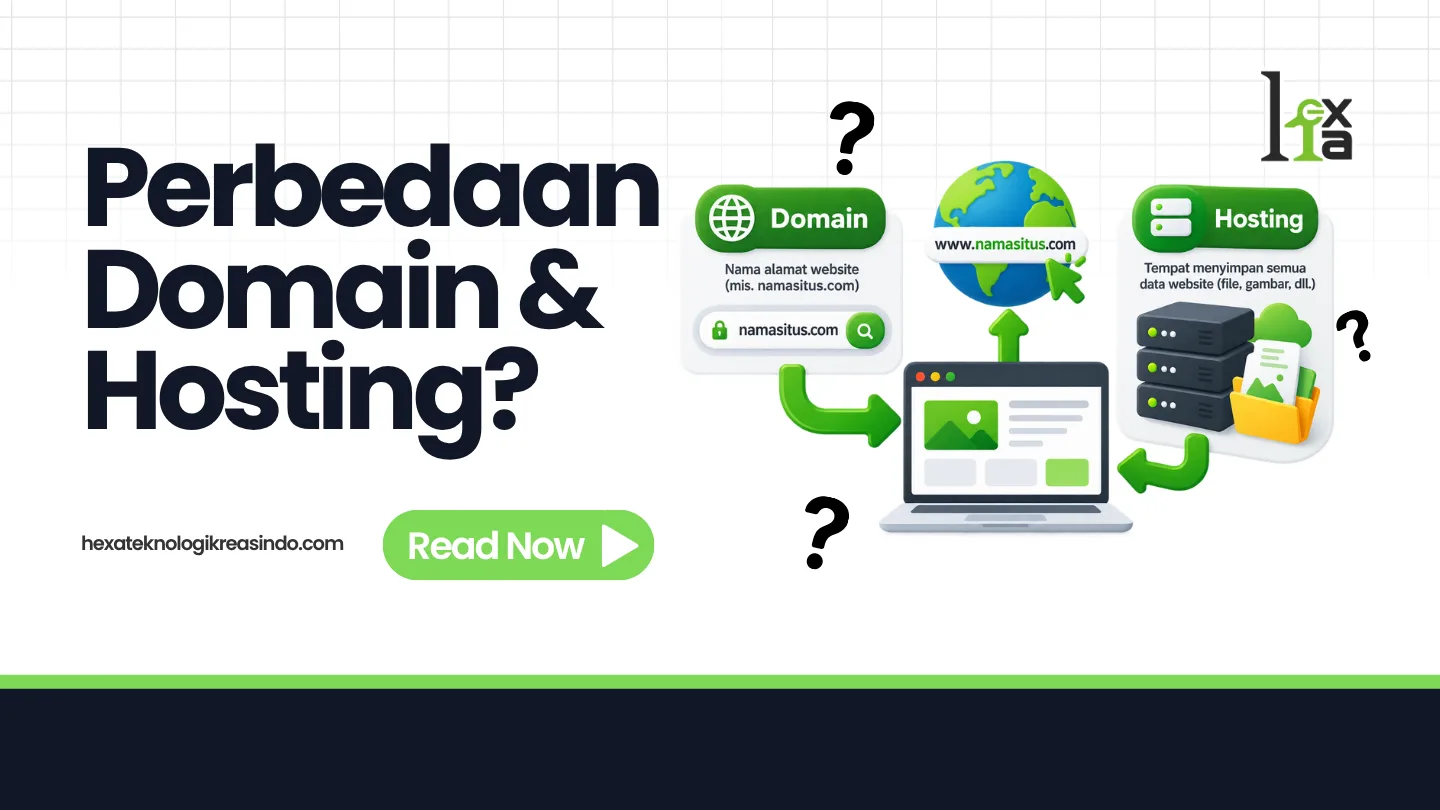 Perbedaan Domain dan Hosting (dan di Mana Posisi Website)
